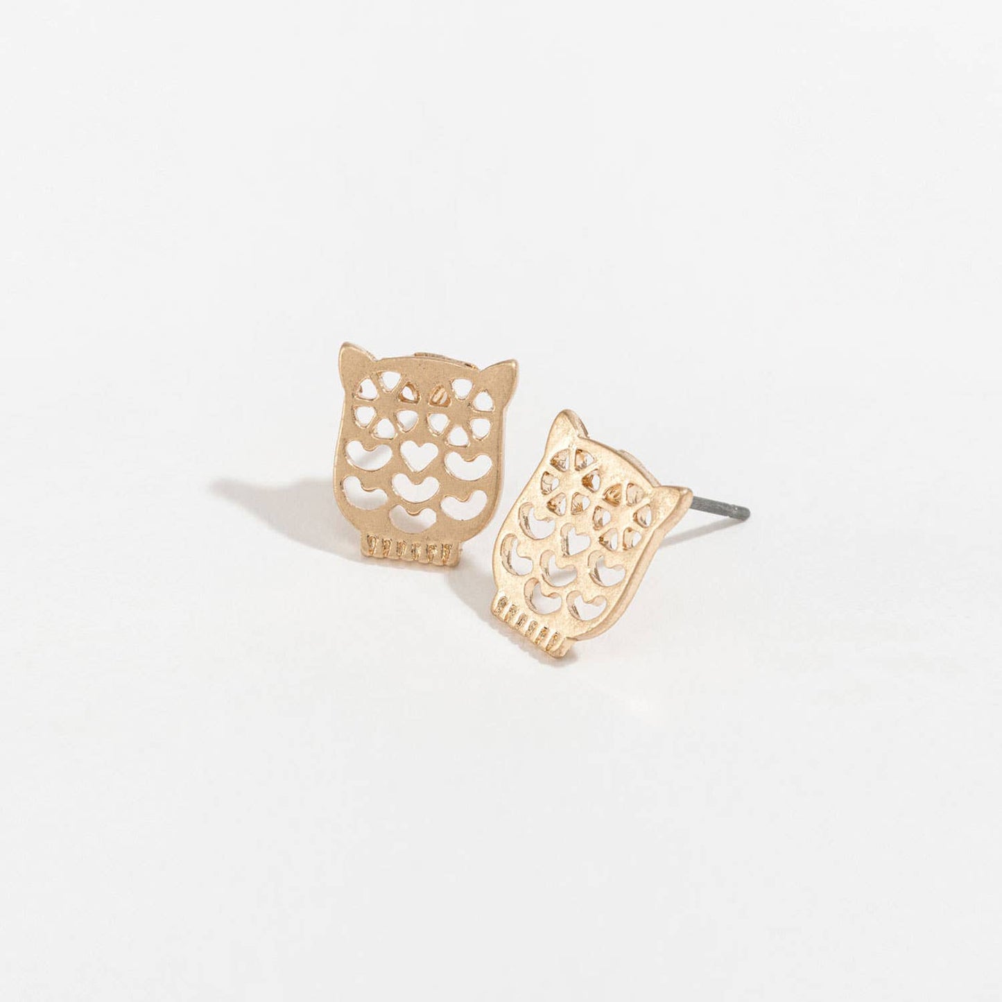 Sale - Stud Buds Cutout Owl Earrings