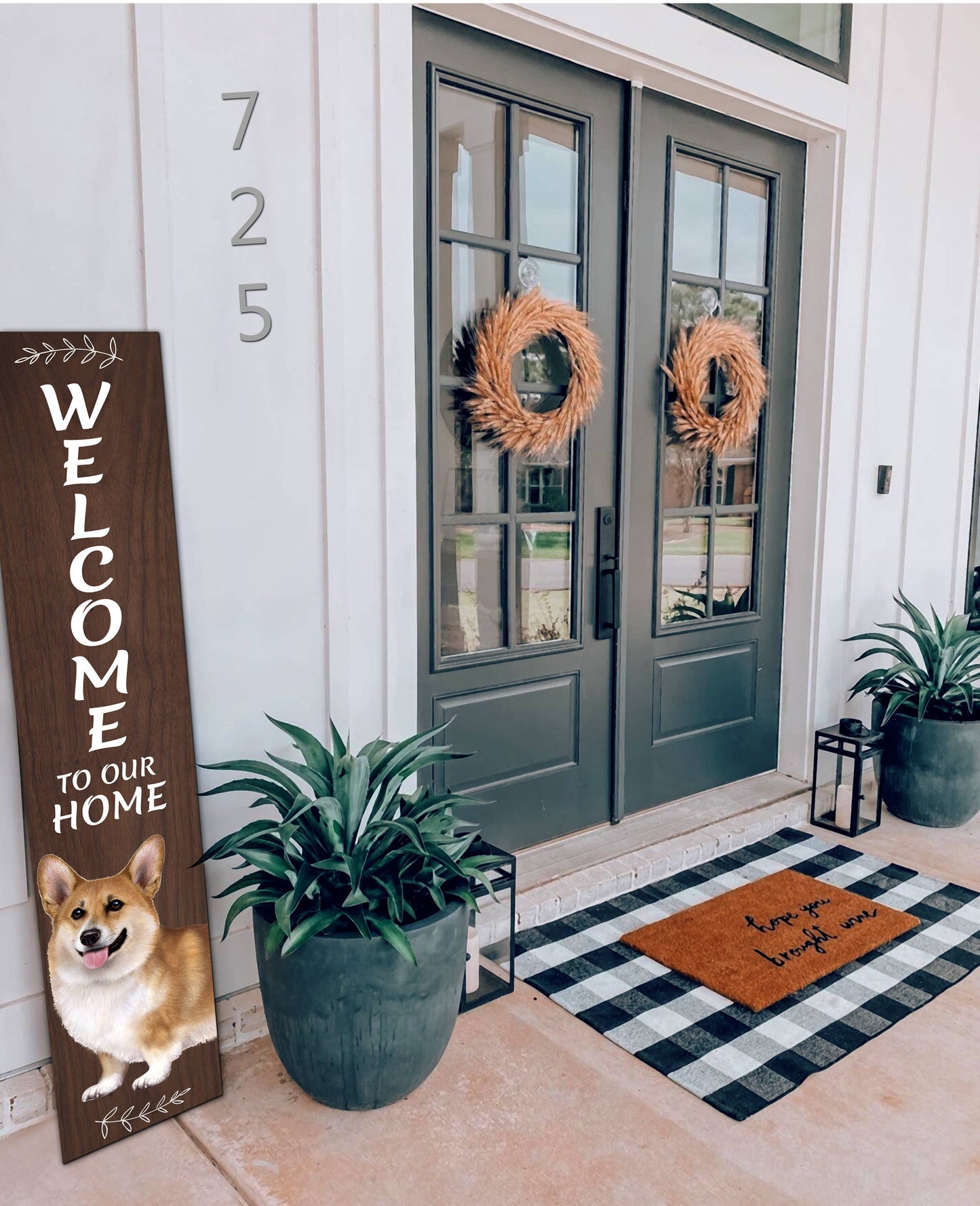 Welsh Corgi Welcome sign