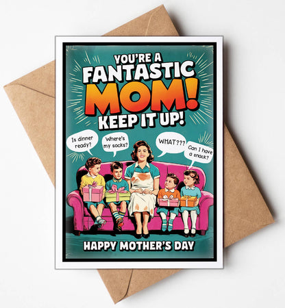 Funny Mothers Day Cards & Display Stand | Mothers Day Gifts