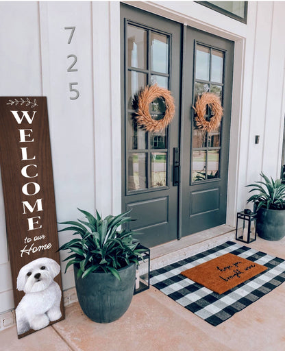 Bichon Frise Welcome sign