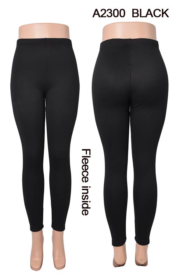A2300 WINTER LEGGINGS FLEECE INSIDE MIXED SIZES 12PCS/PACK