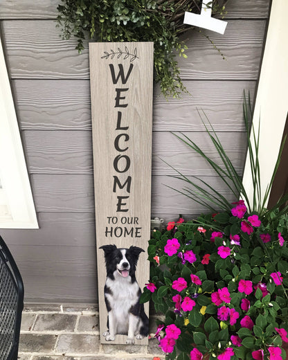 Border Collie Welcome sign