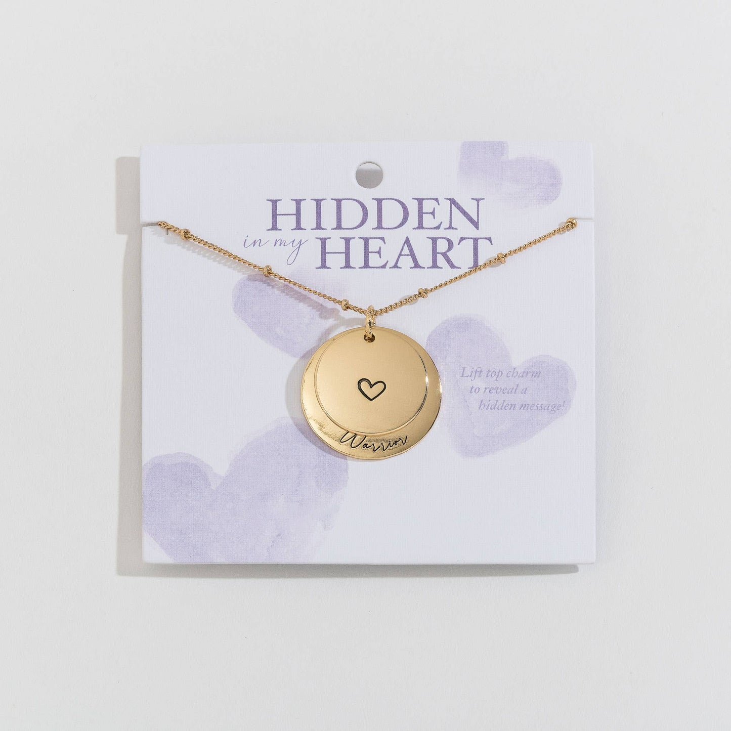Sale - Keep Going Hidden Heart Pendant Necklace