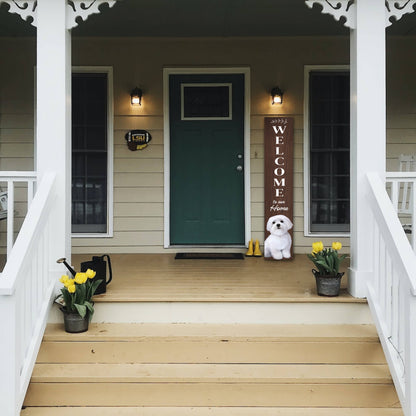Bichon Frise Welcome sign