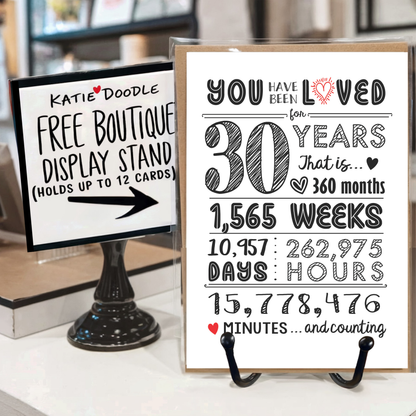 30th Birthday Cards / Anniversary / Gifts - Bulk