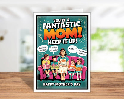 Funny Mothers Day Cards & Display Stand | Mothers Day Gifts