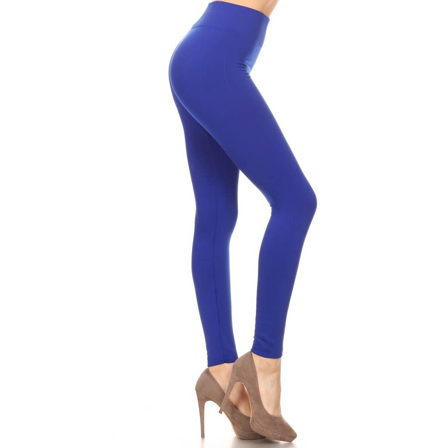 High Waist Fleece Lined Leggings with Elastic Band