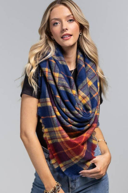 Tartan Plaid Square Scarf