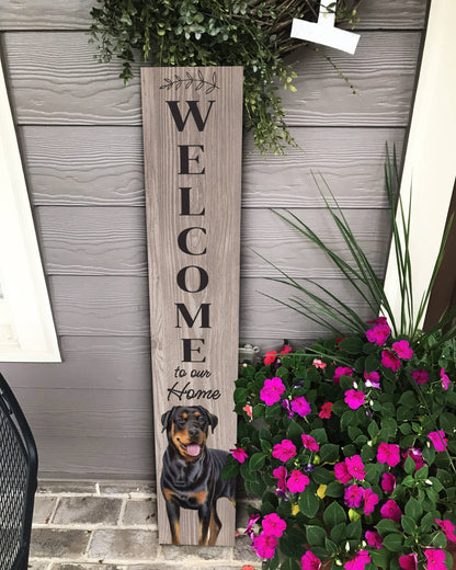 Rottweiler Welcome sign