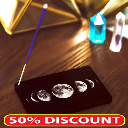 50% DISCOUNT - Moon Phases Full Color Stick Incense Burner