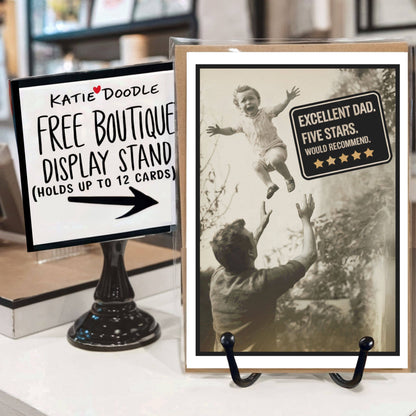 Funny Fathers Day Cards | Free Display Stand | Made in US