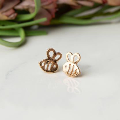 Bumblebee Stud Bud Stud Earrings