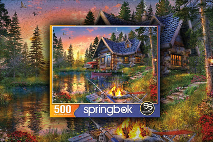 Sun Kissed Cabin 500 Piece Jigsaw Puzzle
