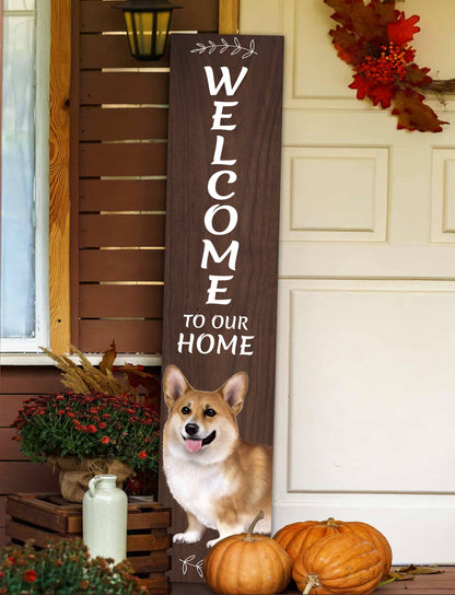 Welsh Corgi Welcome sign