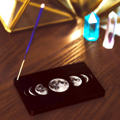 50% DISCOUNT - Moon Phases Full Color Stick Incense Burner