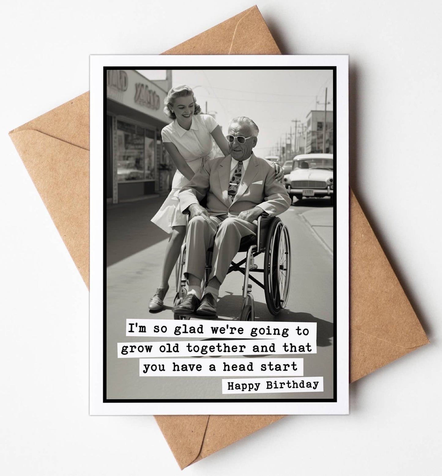 Funny Birthday Greeting Cards for Husband (Blank Inside)