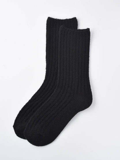 Rufia - 5-Pair Set of Solid Color Wool-Blend Socks