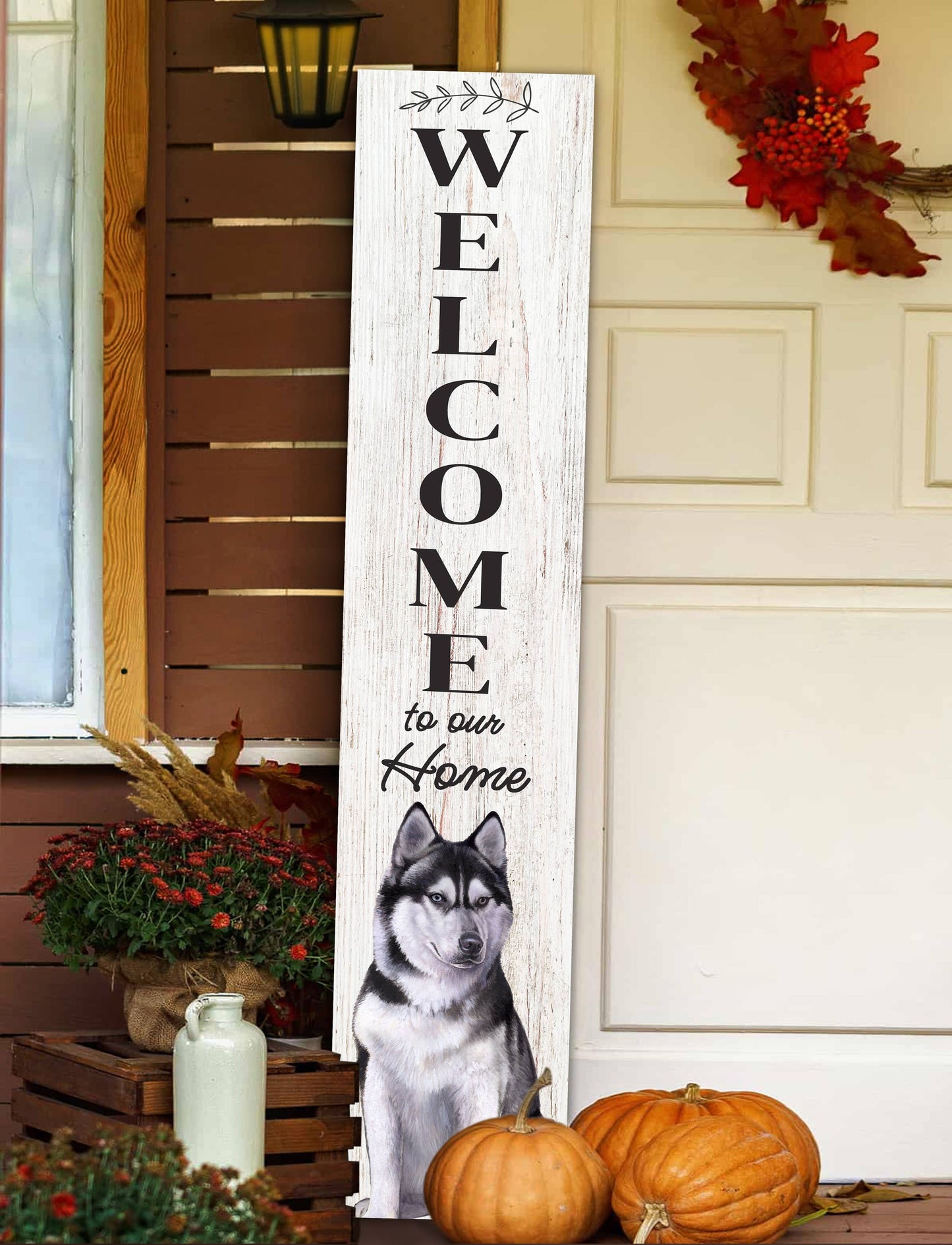 Siberian Husky Welcome sign