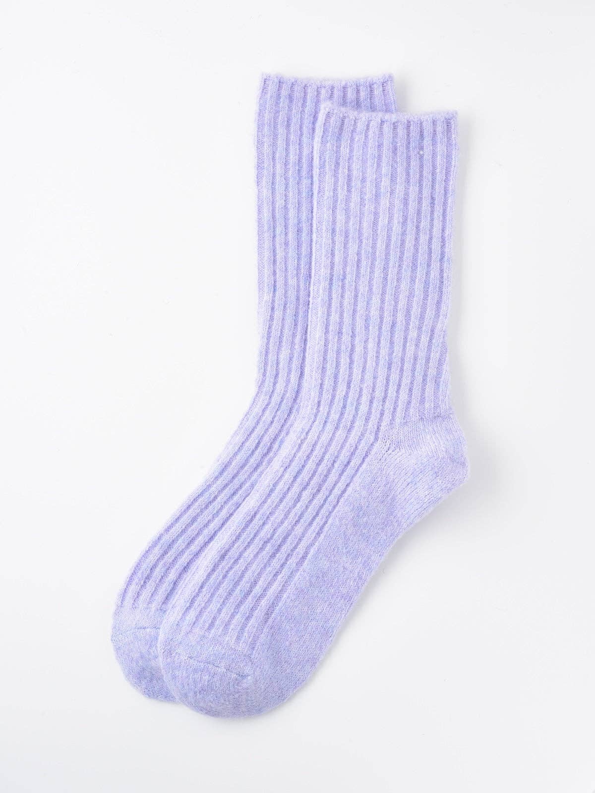 Rufia - 5-Pair Set of Solid Color Wool-Blend Socks