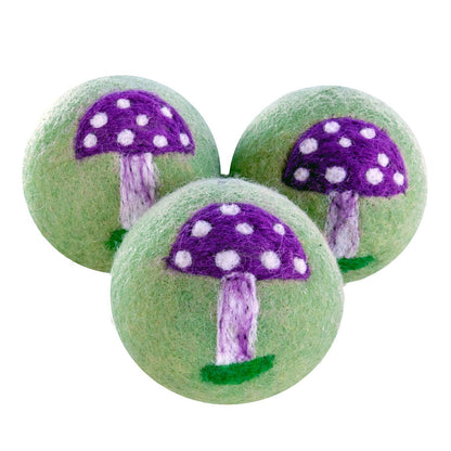 Dryer Balls: Magic Mushroom, Set Of 3