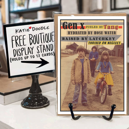 Birthday Greeting Cards Funny for Men Women Him Guys (Gen X)