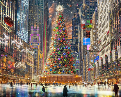 Christmas in the City 1000 Piece Jigsaw Puzzle