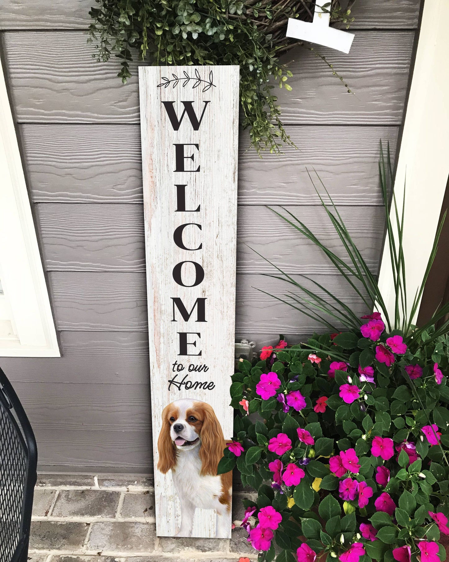 King Charles Cavalier Welcome sign
