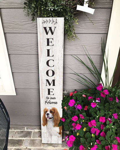 King Charles Cavalier Welcome sign