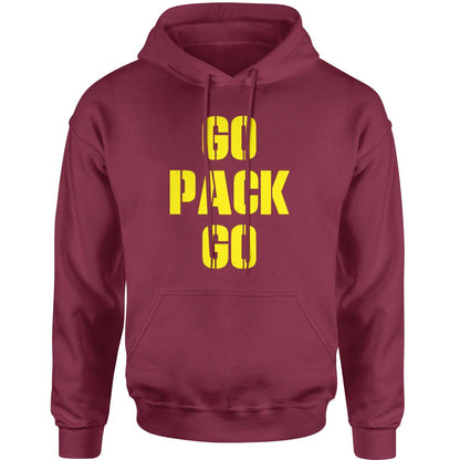 Go Pack Go Green Bay Adult Hoodie Sweatshirt