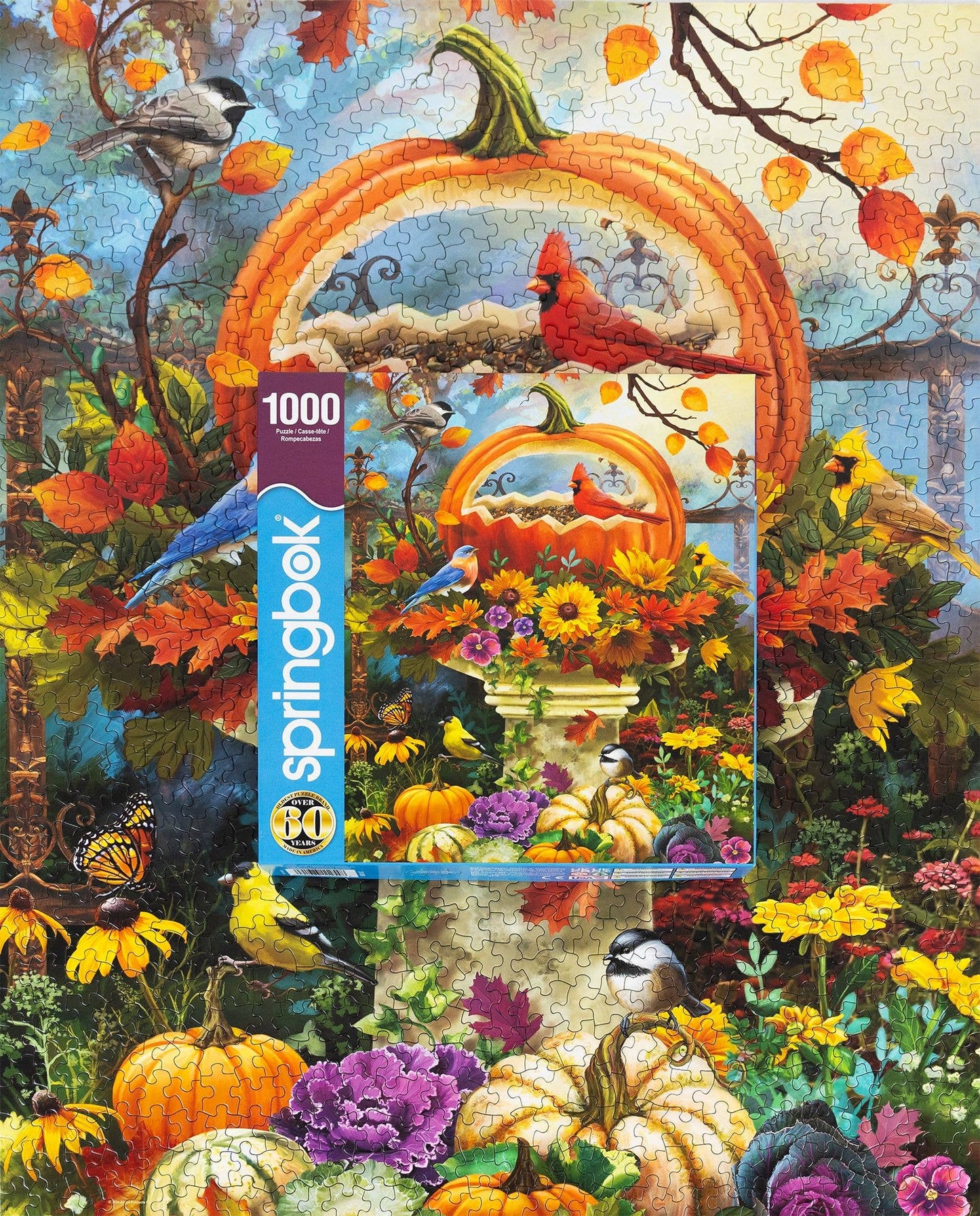 Bountiful Bird Feeder 1000 Piece Jigsaw Puzzle