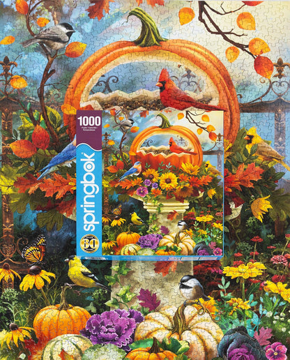 Bountiful Bird Feeder 1000 Piece Jigsaw Puzzle