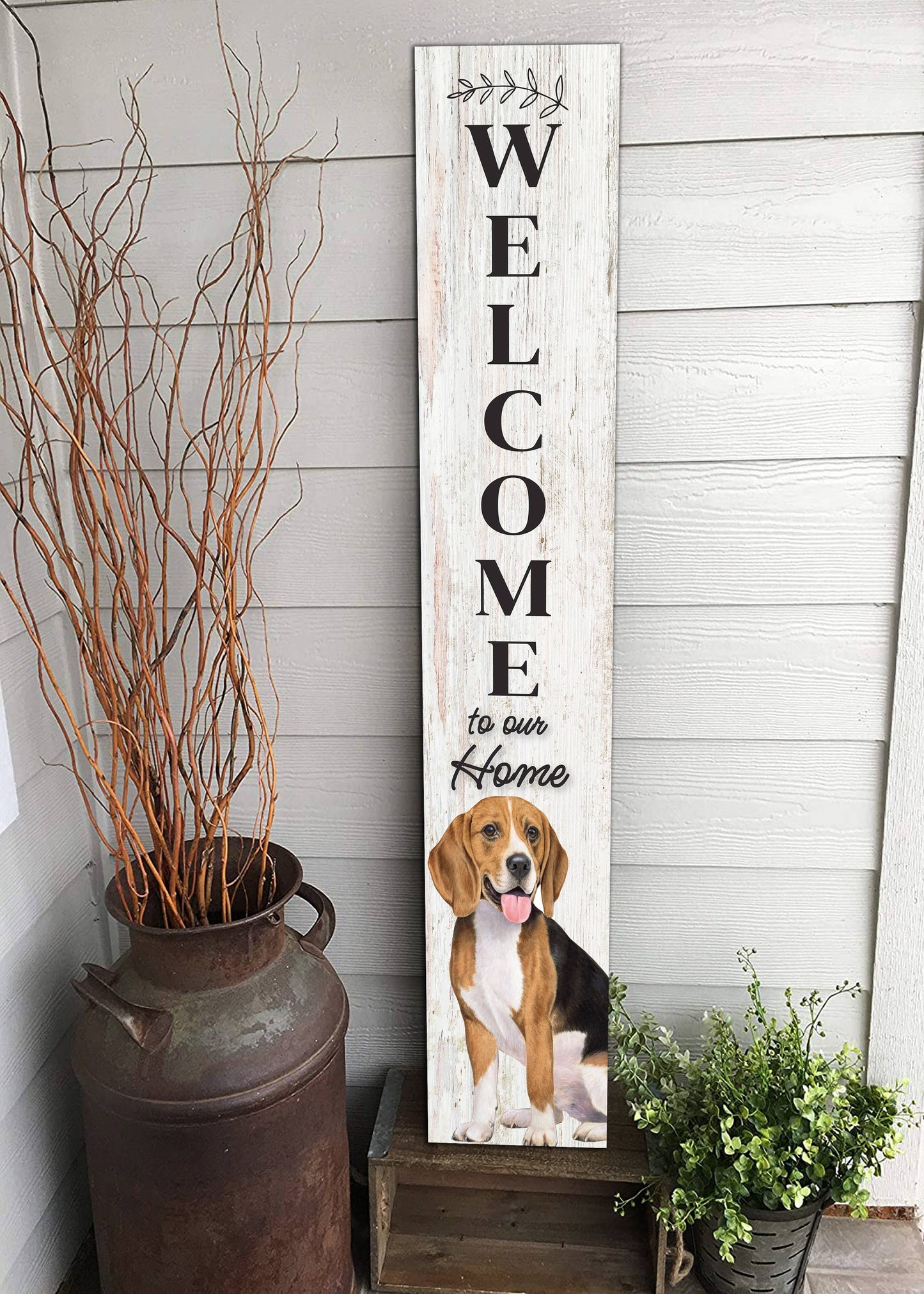 Beagle Welcome sign