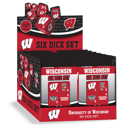 Wisconsin Badgers Dice Set