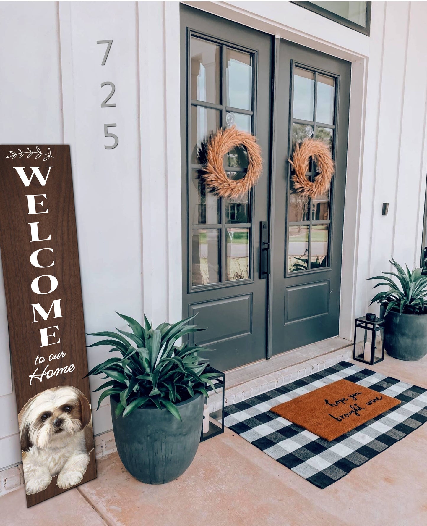 Shih Tzu Welcome sign