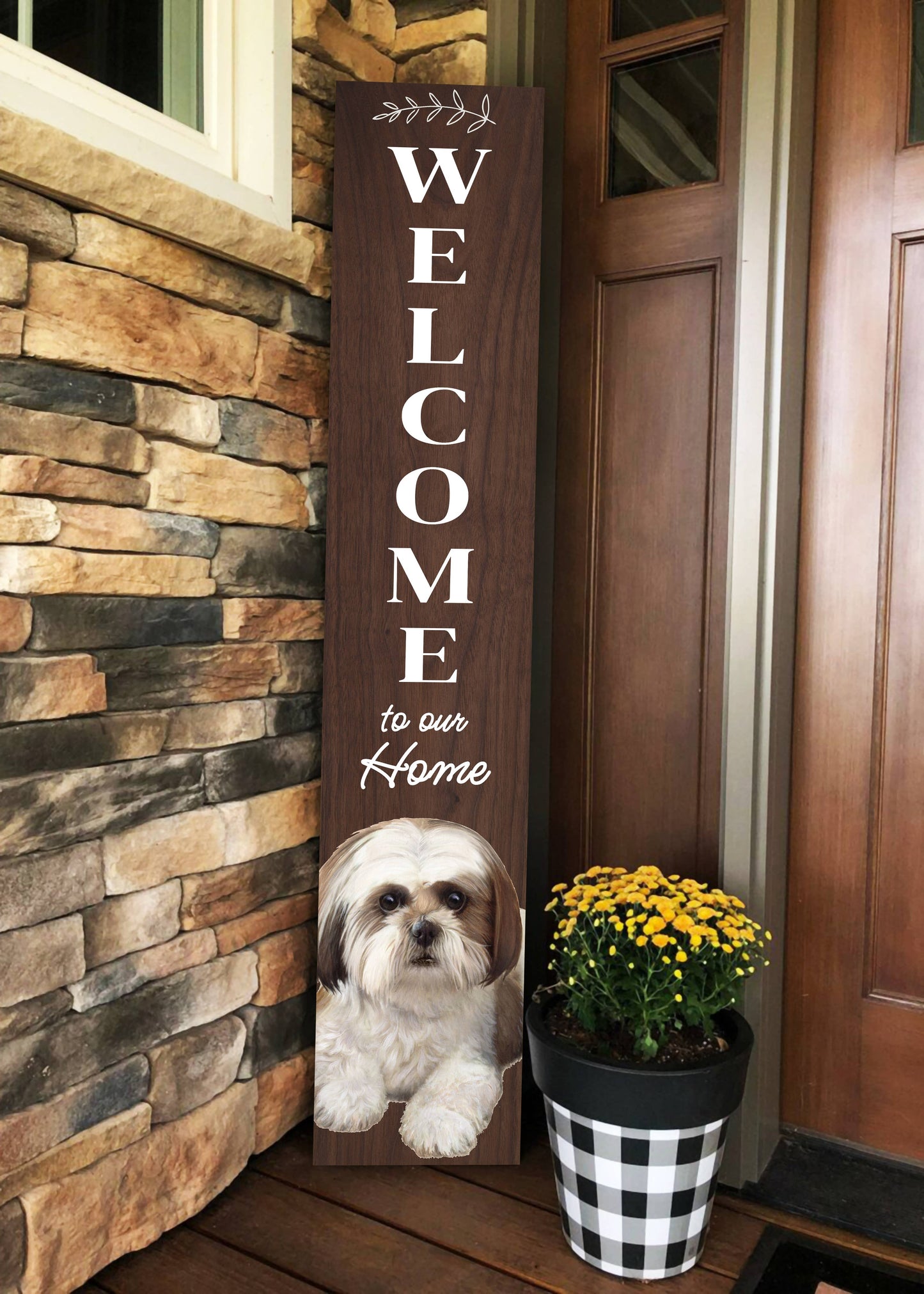 Shih Tzu Welcome sign