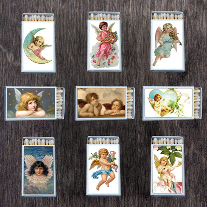 Angels Matchbox Set • Decorative Matches • Candles Acc.