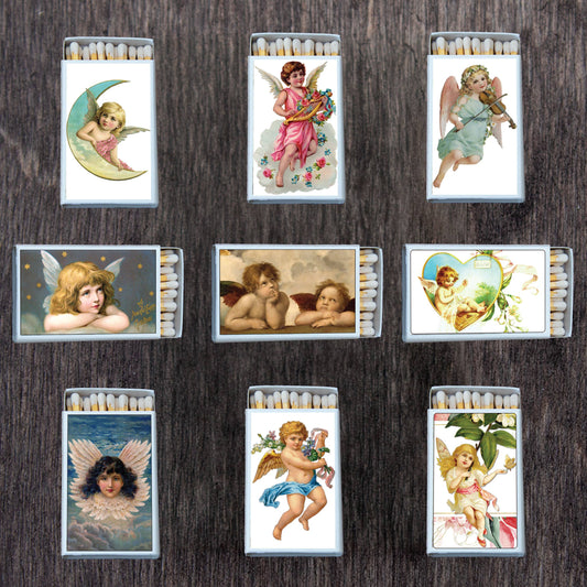 Angels Matchbox Set • Decorative Matches • Candles Acc.