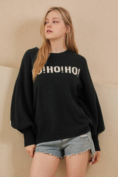 OVERSIZE Christmas Sweater with Lettering