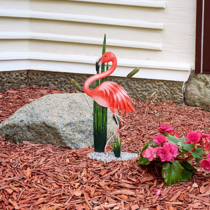 21.7" Iron Flamingo Stake