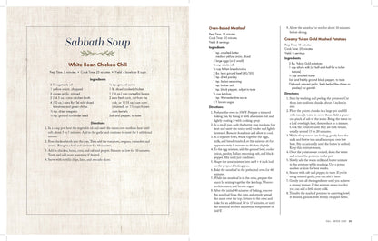 Sabbath Soup:  Weekly Menus and Rhythms