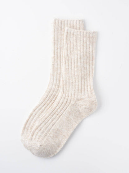 Rufia - 5-Pair Set of Solid Color Wool-Blend Socks