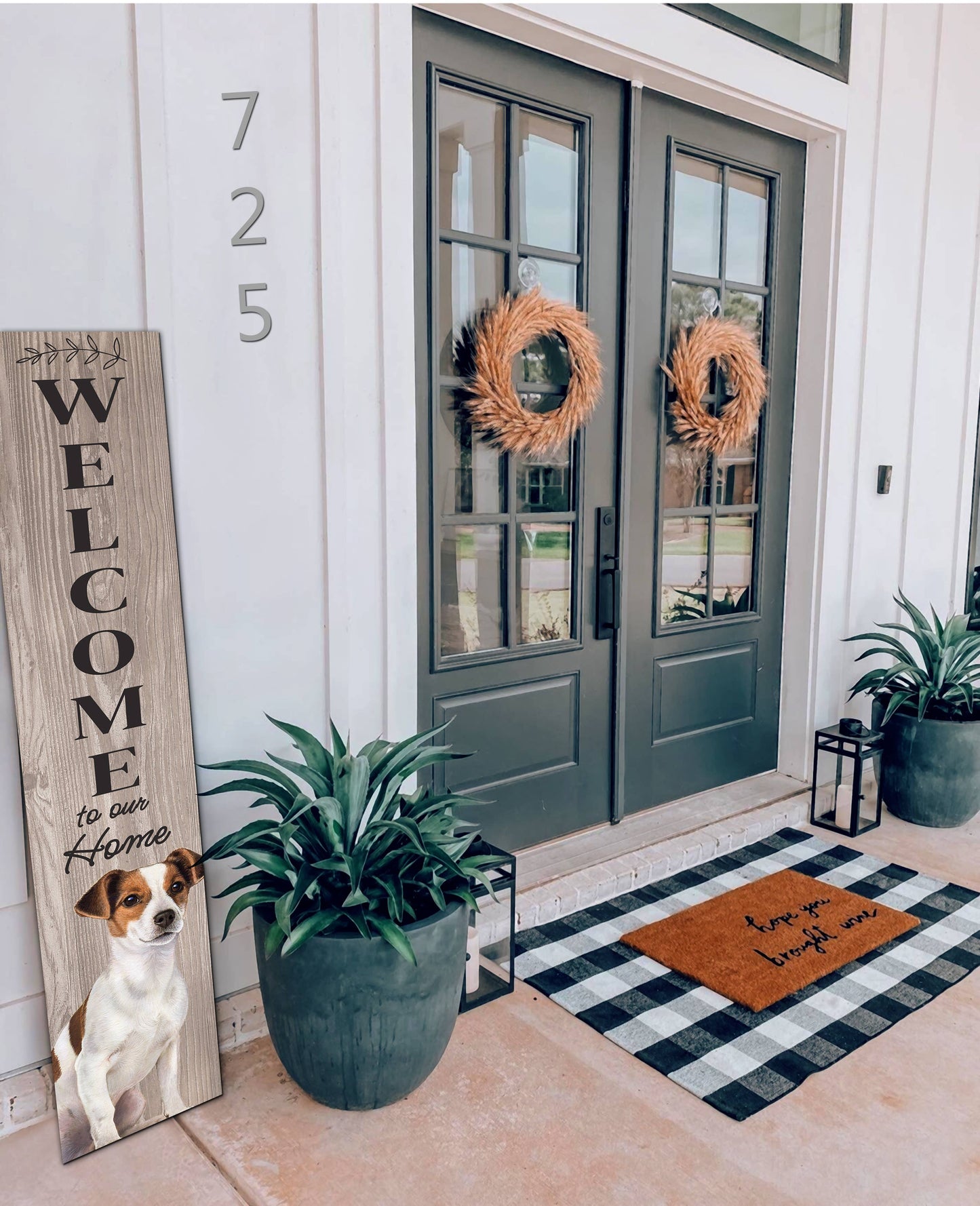 Jack Russell Terrier Welcome Sign