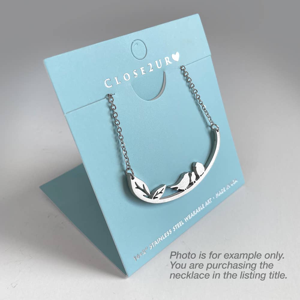 Tent Camping Stainless Steel Necklace