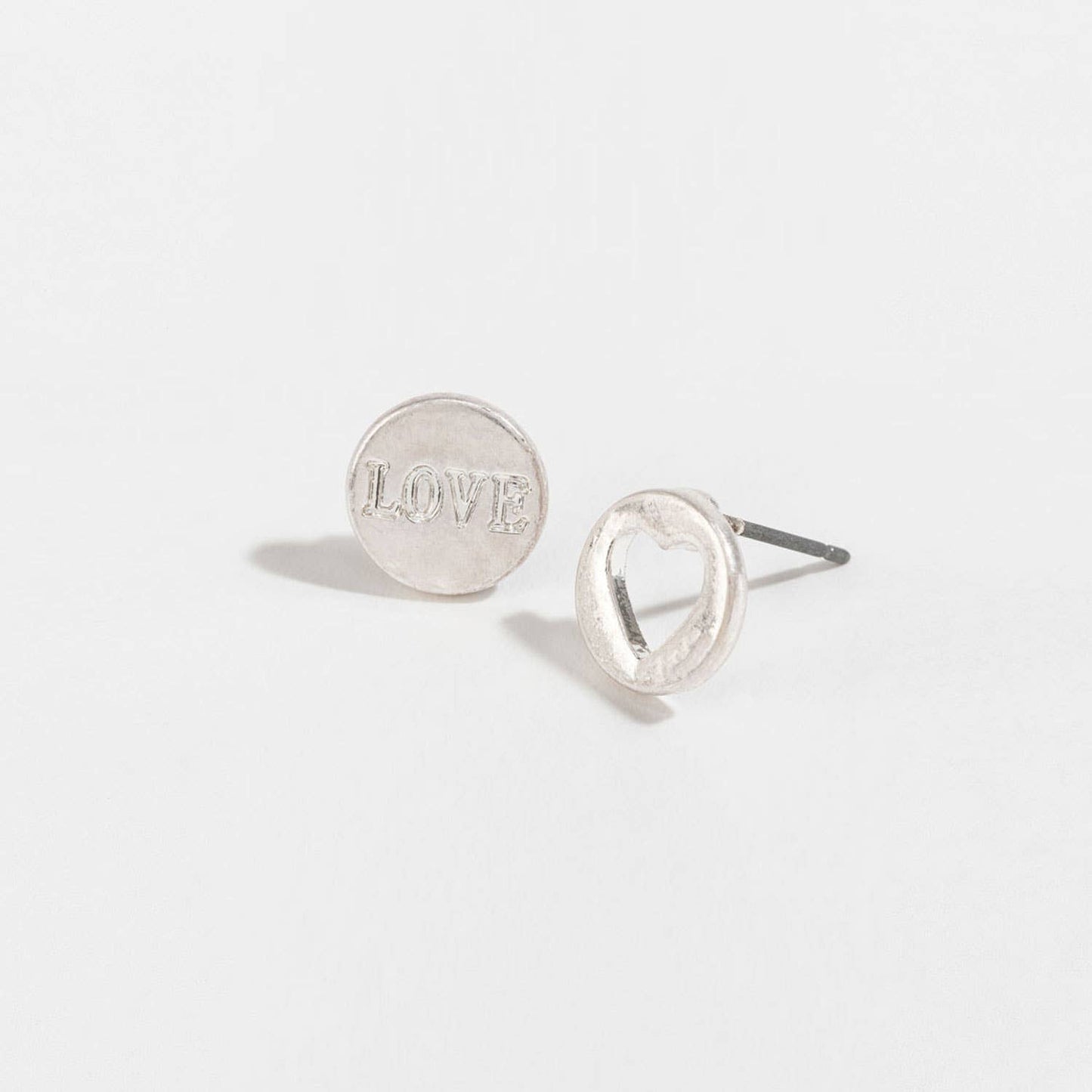 Sale - Stud Buds Cutout Heart Love Earrings
