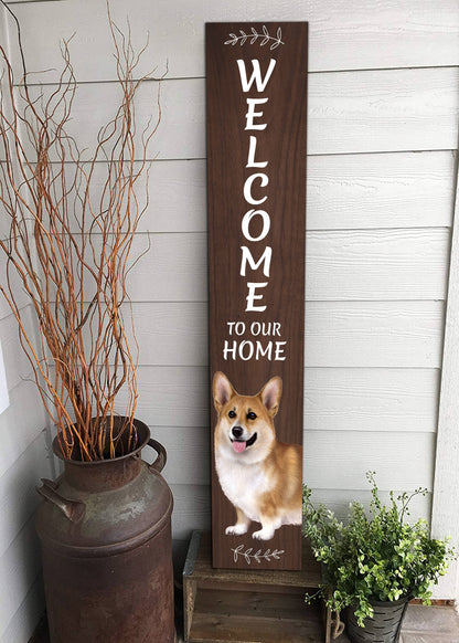 Welsh Corgi Welcome sign