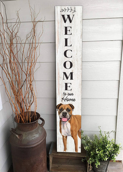 Boxer Welcome sign
