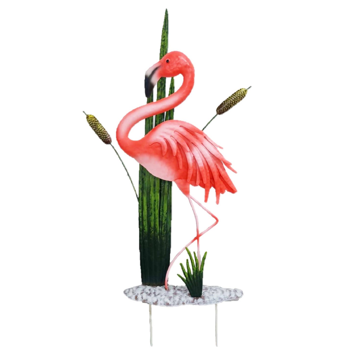 21.7" Iron Flamingo Stake