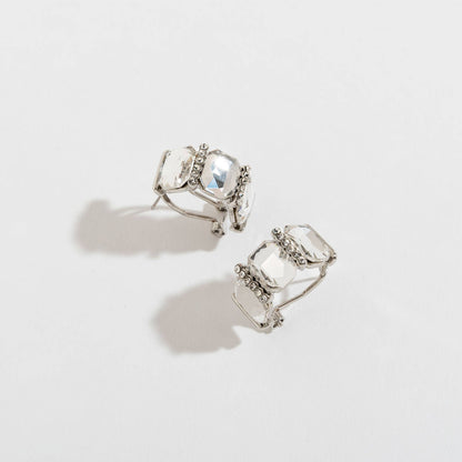 Sale - Christmas Costume Gem Hoop Earrings