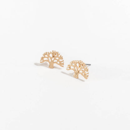 Sale - Stud Buds Tree Earrings