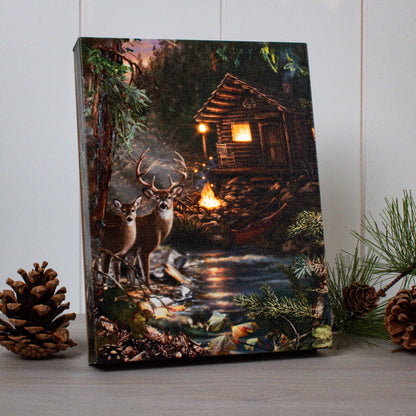 Deer Creek 8x6 Lighted Tabletop Canvas